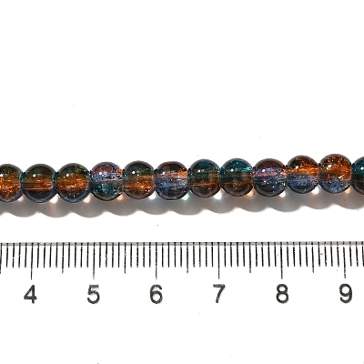 Crackle Glass Beads Strands X-CCG-C002-6mm-08-1