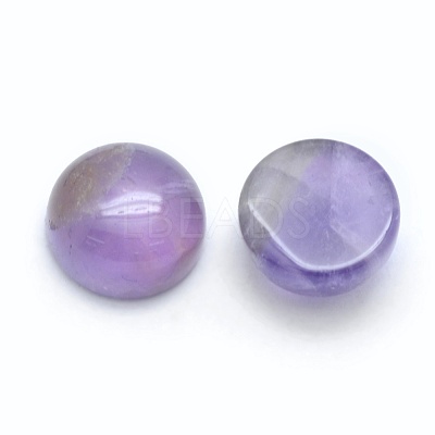 Natural Amethyst Cabochons G-E492-H-30-1