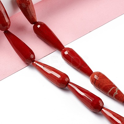 Natural Red Jasper Beads Strands G-I328-03-1