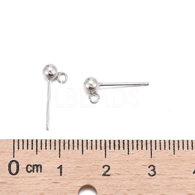925 Sterling Silver Ear Stud Findings X-STER-K167-042C-S-1