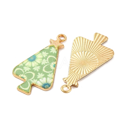 Christmas Theme Rack Plating Alloy Pendants FIND-M020-02G-1