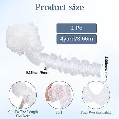 Polyester Lace Trim Ribbon OCOR-CY0001-74C-1