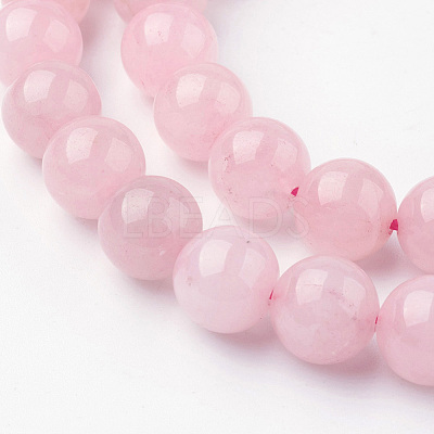 Natural Rose Quartz Bead Strands G-G735-59-10mm-1