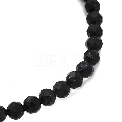 3Pcs Natural & Synthetic Mixed Gemstone Round Beads Stretch Bracelets for Men Women BJEW-JB12337-1