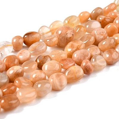Natural Sunstone Beads Strands G-G018-18A-1