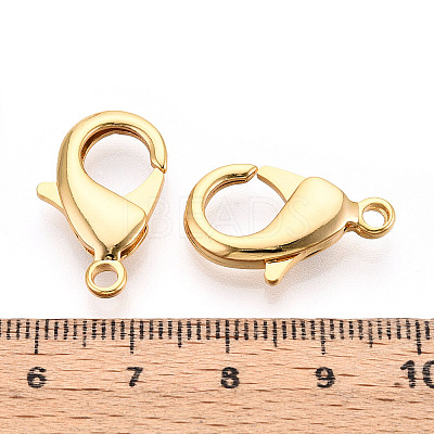 Brass Lobster Claw Clasps KK-YW0004-01E-G-1