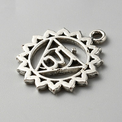 Chakra Zinc Tibetan Style Alloy Pendants LS-FIND-WH0137-05E-AS-1