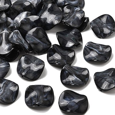 Opaque Acrylic Imitation Gemstone Beads OACR-G061-01B-1