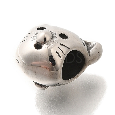 304 Stainless Steel European Beads STAS-G350-06AS-1