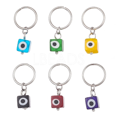 Handmade Lampwork Braiding Hair Pendants Decoration Clips OHAR-JH00026-1