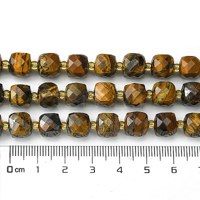 Natural Tiger Eye Beads Strands G-Q010-A09-01-1