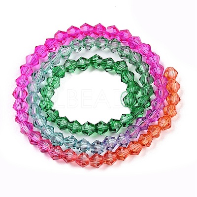 Gradient Color Baking Paint Glass Bead Strands X1-DGLA-A039-T2mm-A011-1