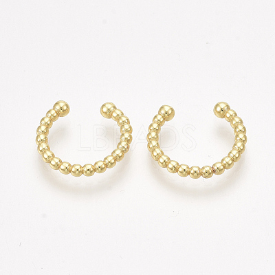 Brass Cuff Earrings EJEW-S201-185-1