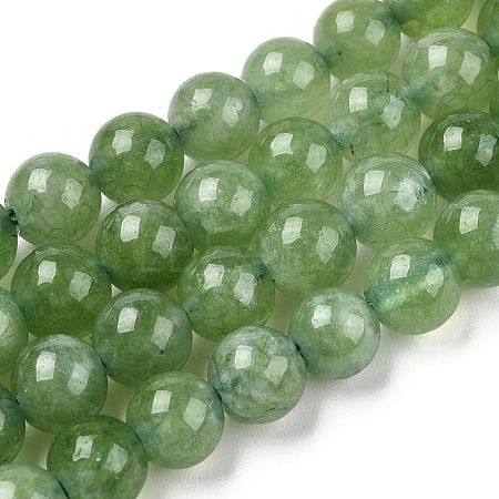 Natural Quartz Beads Strands G-R479-6mm-12-1
