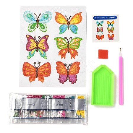 DIY Butterfly Diamond Painting Stickers Kits For Kids DIY-O016-11-1