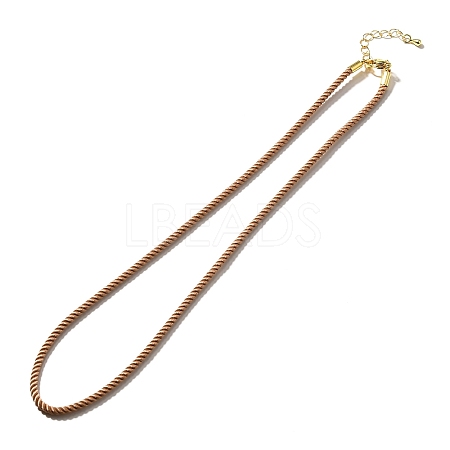 Nylon Milan Cord Necklace Making MAK-M028-01G-12-1