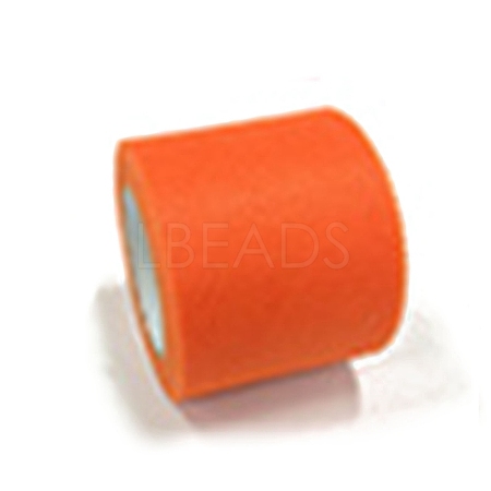 50 Yards Elastic Polyester Deco Mesh Ribbons SRIB-WH0011-129F-1