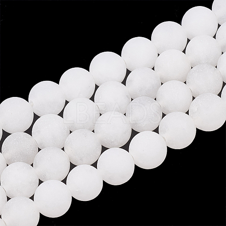 Natural White Jade Beads Strands LS-G-T106-322-1