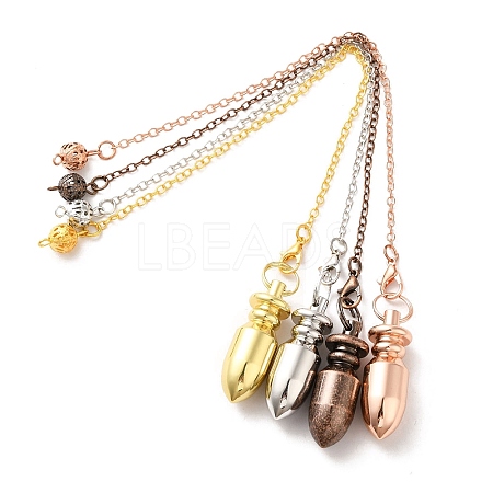 Rack Plating Brass Dowsing Pendulum Big Pendants KK-H444-03-1