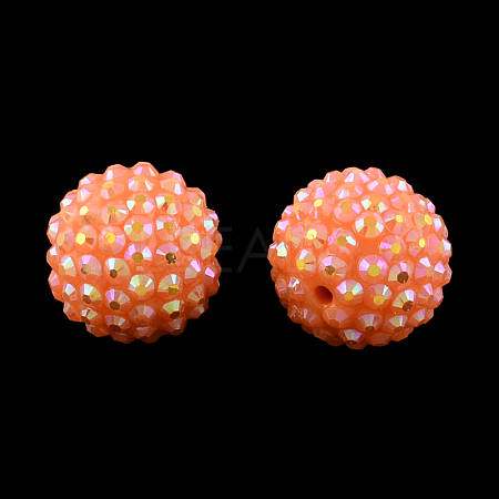 AB-Color Resin Rhinestone Beads RESI-S315-12x14-18-1