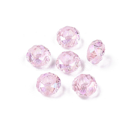 Transparent Glass European Beads GPDL-N005-D14mm-A02-1