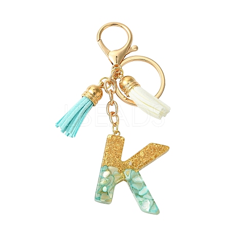 Transparent Epoxy Resin Pendant Keychains KEYC-FS00022-11-1