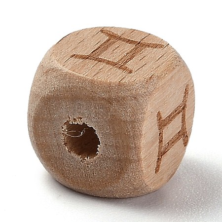 Natural Wood Constellation Beads WOOD-M002-03-1