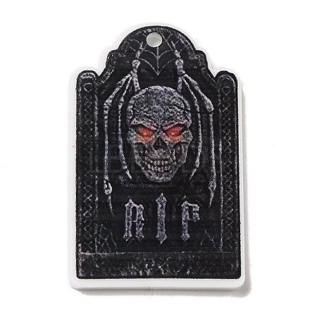 Halloween Themed Opaque Acrylic Pendants SACR-L004-04F-1