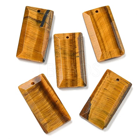 Natural Tiger Eye Pendants G-G123-03D-1