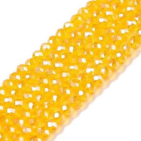 Electroplate Glass Beads Strands EGLA-A044-T2mm-A05-1
