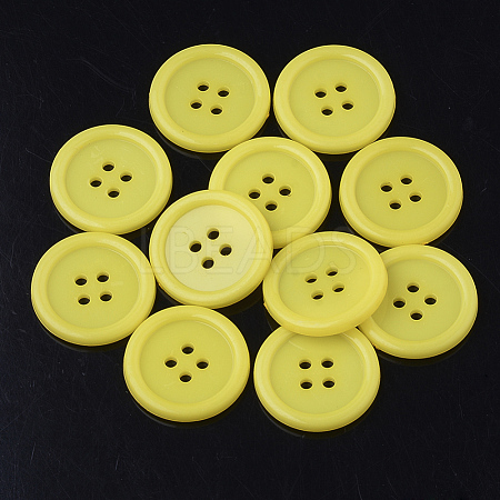 4-Hole Plastic Buttons BUTT-R034-052J-1