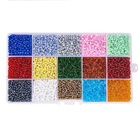 8/0 Round Glass Seed Beads Sets SEED-PH0007-01-1