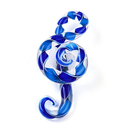 Handmade Lampwork Big Pendants LAMP-T023-07E-1