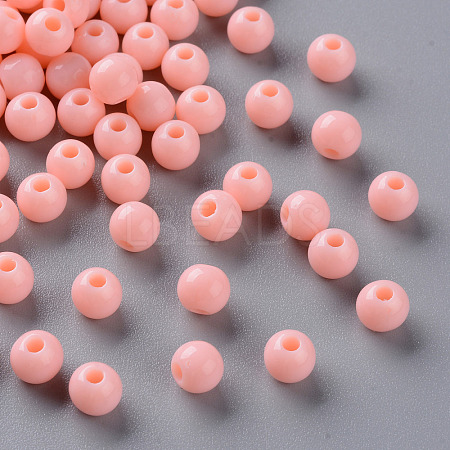 Opaque Acrylic Beads X-MACR-S370-C6mm-A12-1