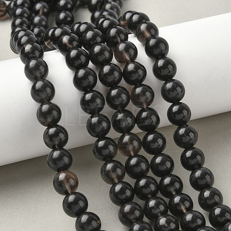 Natural Ice Obsidian Beads Strands X-G-P590-A03-10mm-03-1