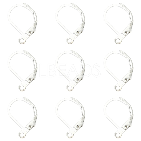 100Pcs Brass Leverback Earring Findings KK-YW0003-37S-1