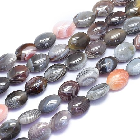 Natural Botswana Agate Beads Strands G-K310-E02-1