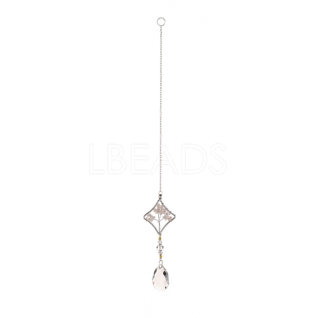 Teardrop Acrylic Beads Big Pendant Decorations LS-HJEW-D029-01P-D-1