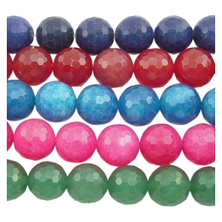 Natural White Jade Gemstone Bead Strands G-D610-6mm-1