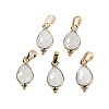 Natural White Moonstone Faceted Pendans KK-L218-004G-04-1