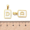 Ion Plating(IP) 304 Stainless Steel Pave Shell Pendants X-STAS-G327-01G-D-3