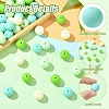 Rubberized Style Opaque Acrylic Beads MACR-CJC0009-02C-3