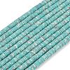 Dyed Synthetic Imperial Jasper Beads Strands G-A272-C06-06-3