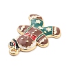 Christmas Theme Alloy Enamel Pendants ENAM-D060-04D-2