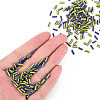 Opaque Colours Two Tone Seed Glass Bugle Beads SEED-T006-02B-03-6