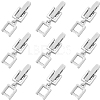 9Pcs Brass Fold Over Clasps KK-SC0004-06P-1
