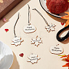 36Pcs 3 Styles Thanks Giving Themed Wood Pendants WOOD-OC0002-75-3