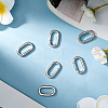 6Pcs Stainless Steel Spring Gate Rings STAS-BBC0008-34C-4