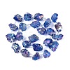 Dyed Electroplate Raw Rough Natural Amethyst Beads Strands G-Q610-05A-3