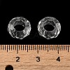 Transparent Acrylic European Beads TACR-G048-09-3